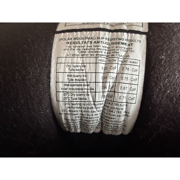 BAFFIN Derrick Mens US Size 14 POLA- MP02 Composite Safety Toe Hi-Vis Cleated - Picture 6 of 9